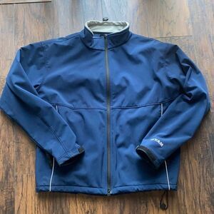 Clique size LG fleece lined Scuba Jacket EUC